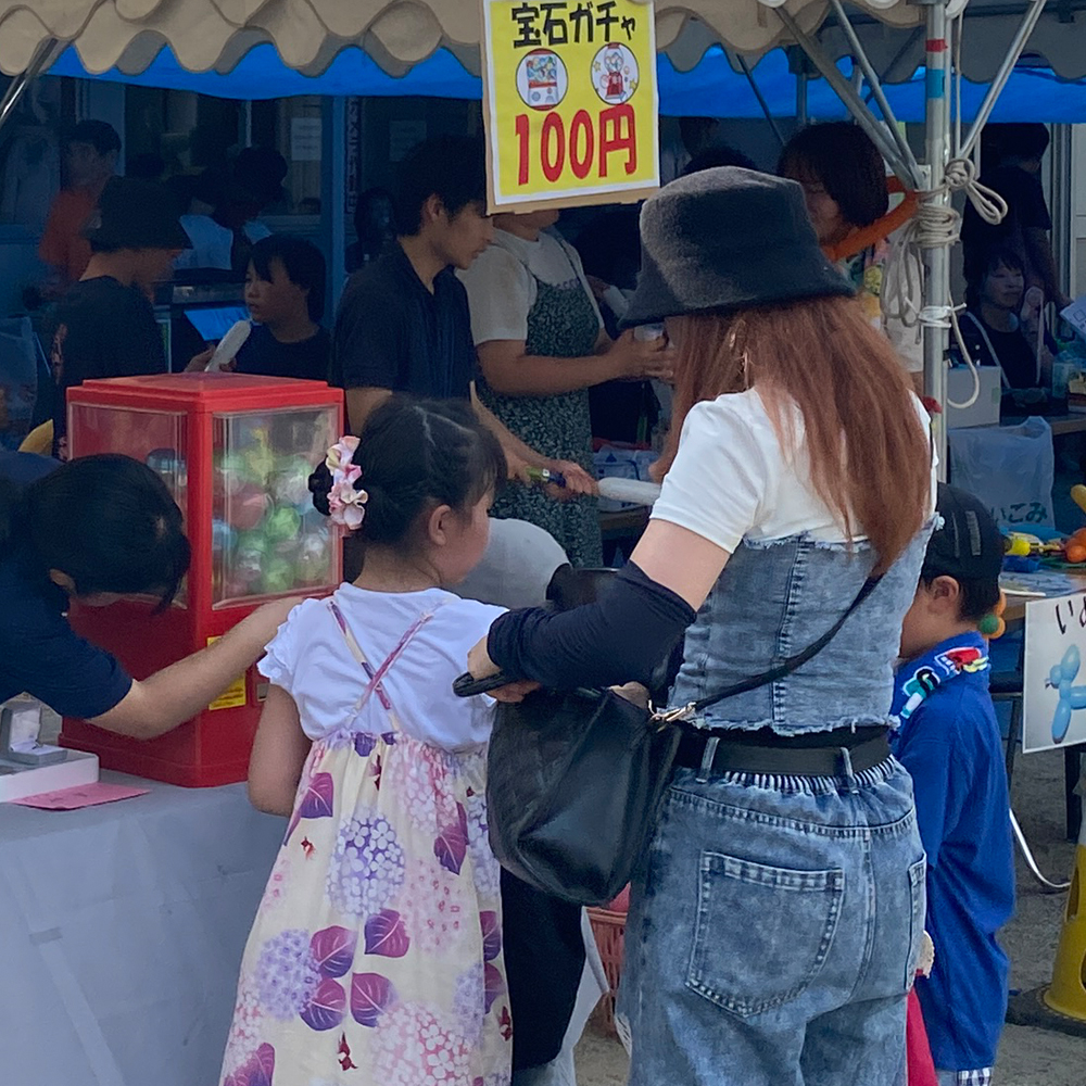玉川西地区の夏祭りに協賛